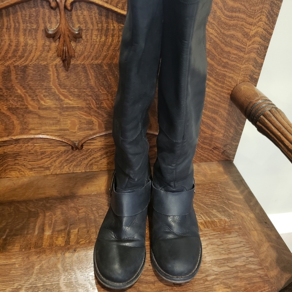 Steve Madden black leather boots - Picture 3 of 13